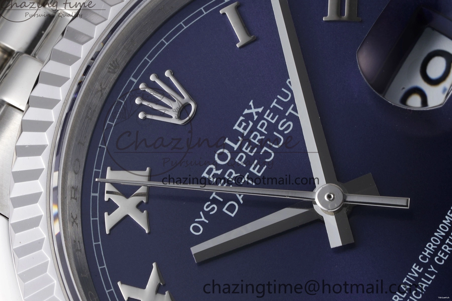 Steel Dial JDF on 904L DateJust 36 Markers V2 SS Bracelet Blue Jubilee 126234 Roman 1230